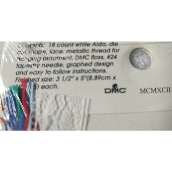 Designs for the Needle Snowman Lace Ornament Counted Cross Stitch Kit - Picture 4 of 4